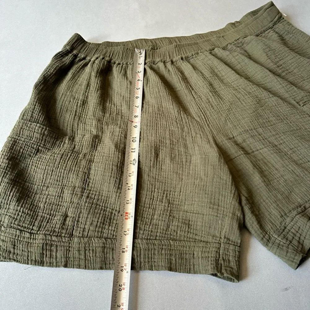 🎉5 for $45🎉 Deja Bleu Shorts Women Size 3X Waffle Green - Picture 2 of 6